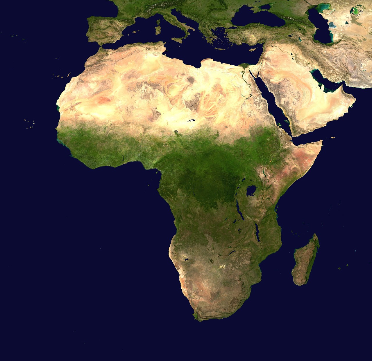map of Africa, regional markets