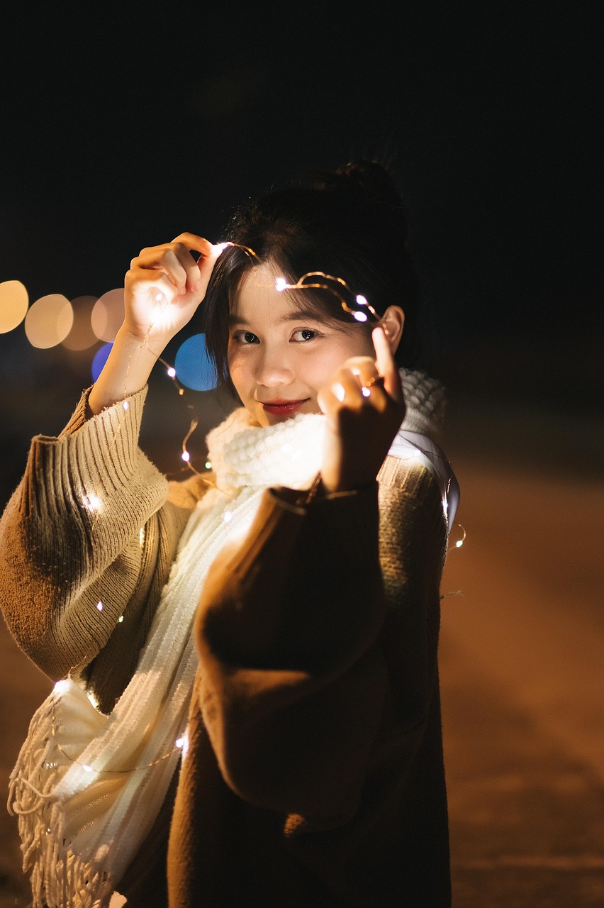 woman, beauty, light, portrait, glowing