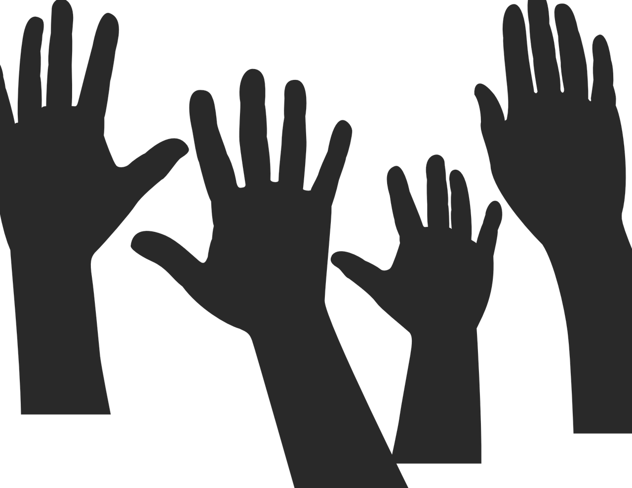 About hands, silhouette, teamwork, raised, hands, hands, hands, hands, hands, teamwork