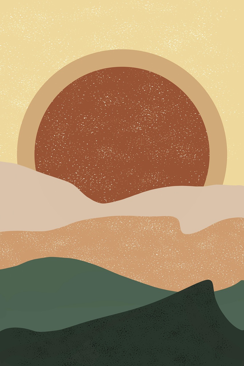 sunrise, nature, sunset, desert, wall art, minimalist poster, minimalist, geometric, trendy, background, poster, poster background, abstract, rising sun, abstract landscape