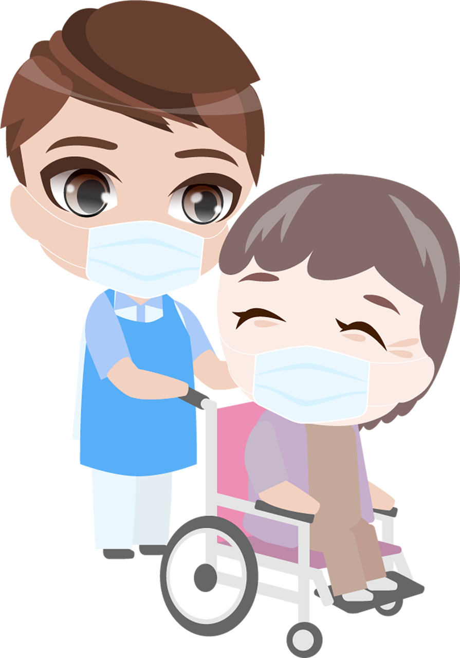 Caregiver supporting patient at home