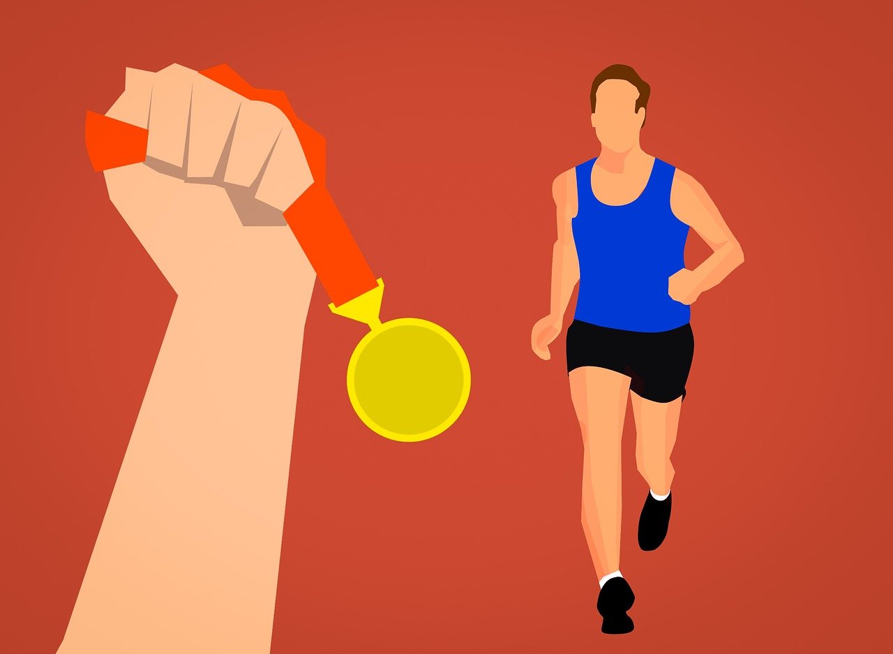 Medal and trophy — symbols of victory and achievement