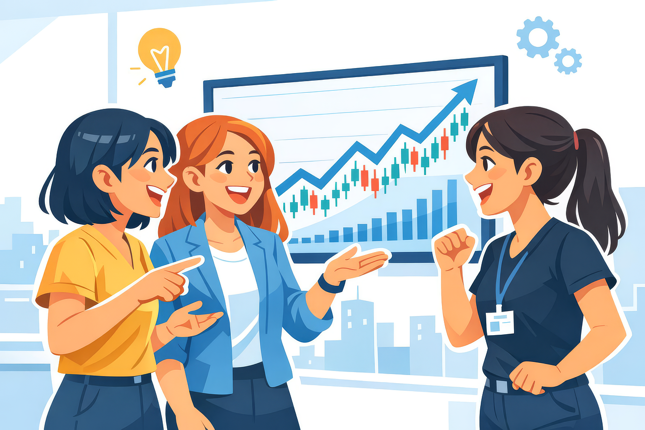 Creative team collaborating on strategy